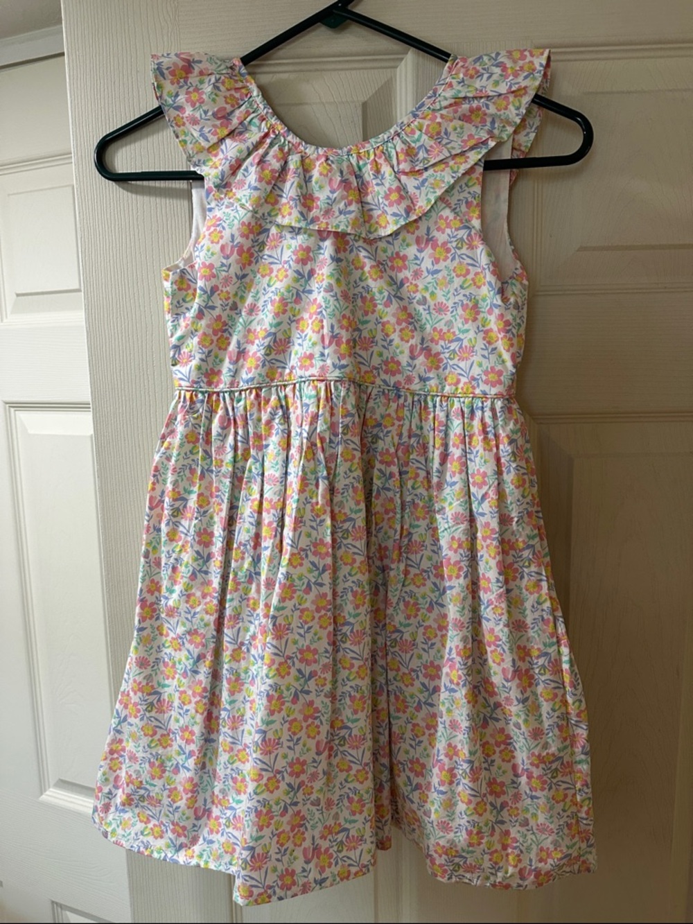 Girls' Tommy Bahama Floral Ruffle Dress - size 8. Cotton & cotton lined.